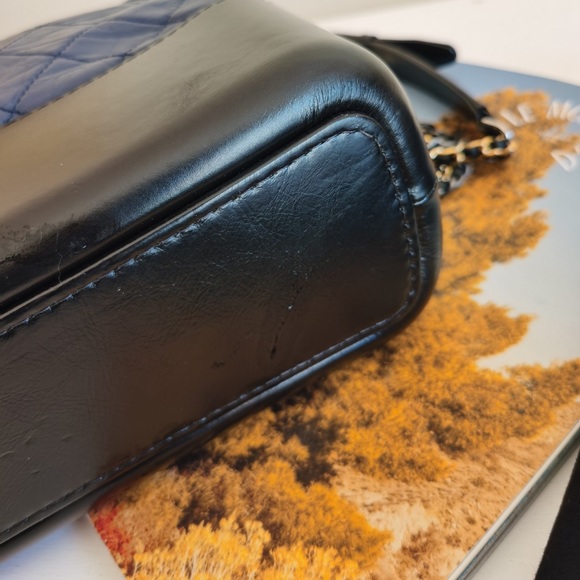 Chanel Gabrielle Bag medium Blue & Black - Picture 4 of 9